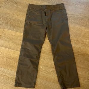 Mens Prana Bridger jeans slim. 36x30 dark mud. EUC. Barely worn.